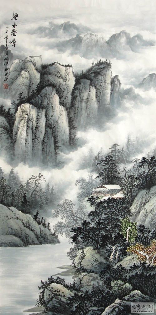 梁羽杰四尺山水