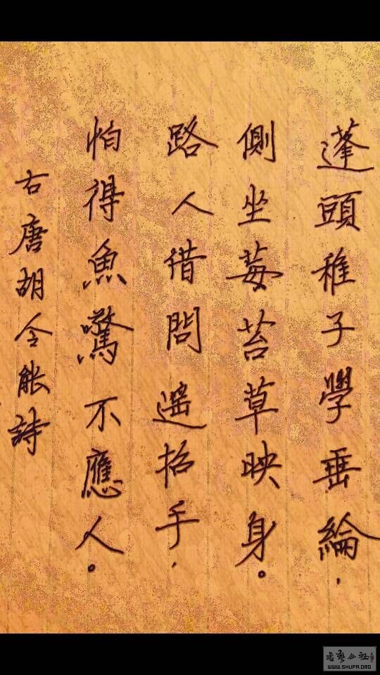 硬笔学书小儿垂钓