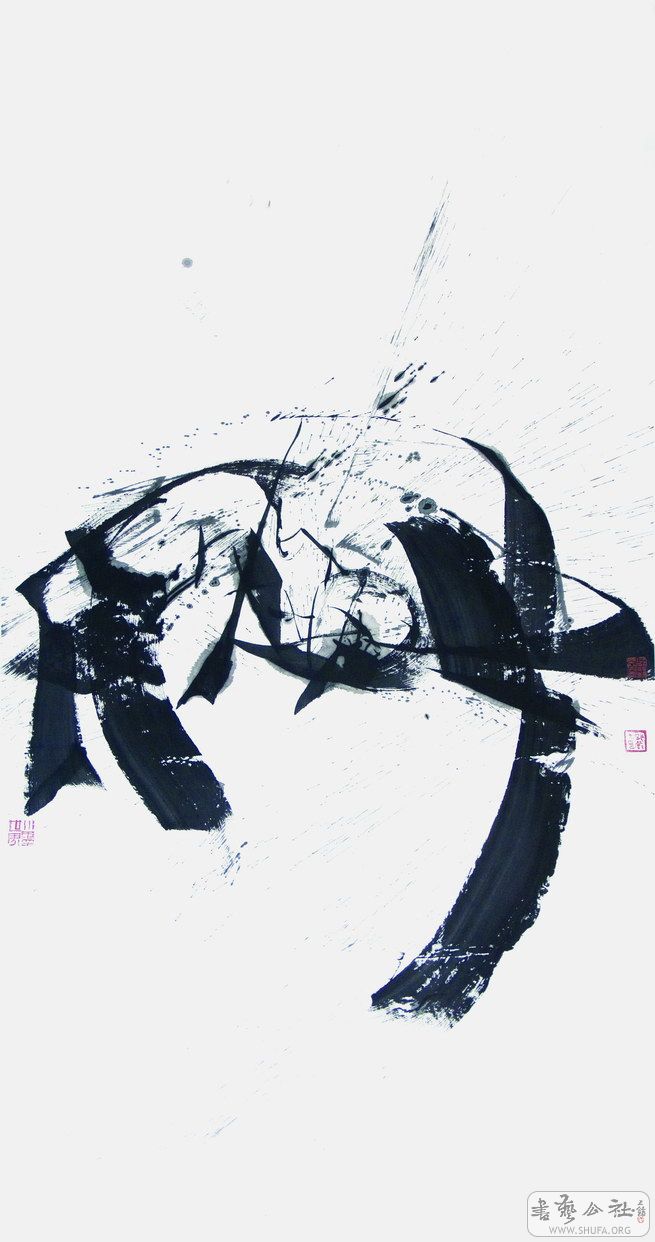 硷ֽˮī  96X180cm  2008.jpg