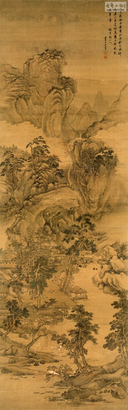钤印:清晖老人时年八十有一,王翚之印,石谷子